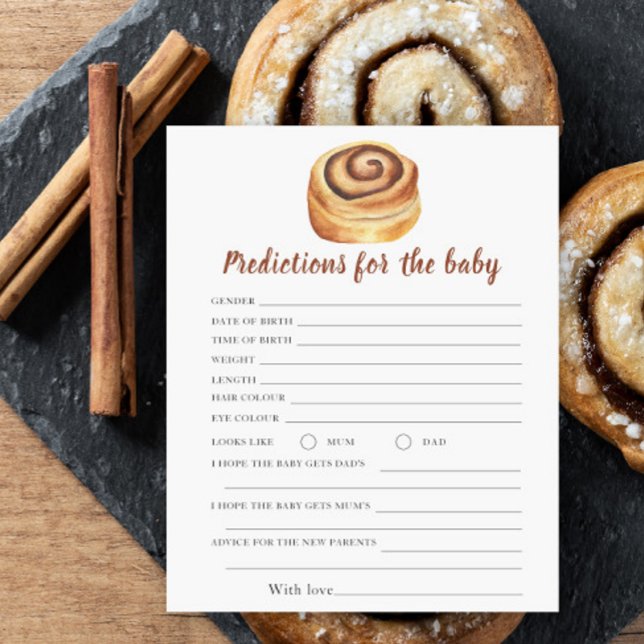 Bun baby shower - voorspellingen en advies baby (Creator heeft geüpload)