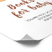 Bun babyshower - boeken voor baby poster (Hoek)