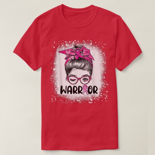 Bun-bril van het bericht Draag roze baarmoederhals T-shirt (Design voorkant)