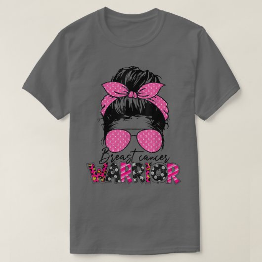 Bun-bril van het bericht Draag roze baarmoederhals T-shirt (Design voorkant)