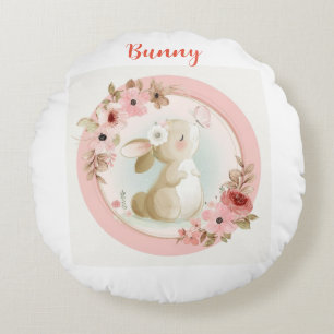 Bun Bun Love: Ronde Bunny Kussen