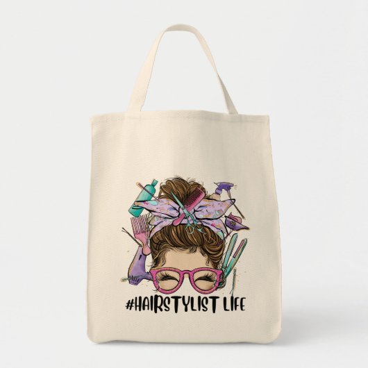 Bun Cosmetoloog Haarstylist La Tote Bag (Voorkant)