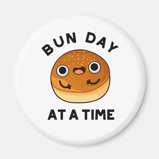 Bun Day in een tijd grappig voedselpakket Magneet (Voorkant)