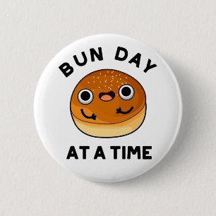 Bun Day in een tijd grappig voedselpakket Ronde Button 5,7 Cm