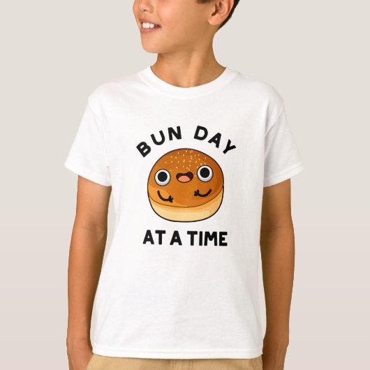 Bun Day in een tijd grappig voedselpakket T-shirt (Voorkant)