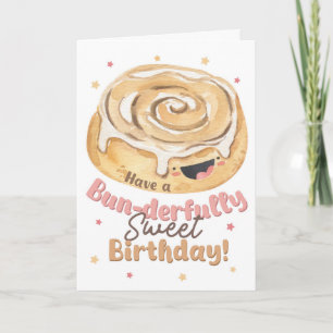 Bun-derlijk Verjaardagsfeest Kaneelbrood Kaart