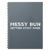 Bun die van het bericht Stuff Klaar Slogan hipster Notitieboek (Voorkant)