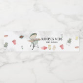 Bun en Burger Baby Shower Waterfles Etiket (Enkel label)