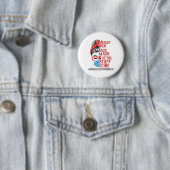 Bun Face Mask Getting Stuff Mental Health Worker Ronde Button 5,7 Cm (In situ)