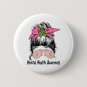 BUN Geestelijke gezondheidsproblemen Geestelijke g Ronde Button 5,7 Cm