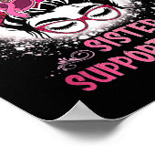 Bun Gl Sister Support Squad Borstkanker Awarenen Poster (Hoek)