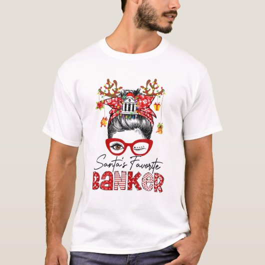 Bun Hair Kerstboom T-shirt (Voorkant)