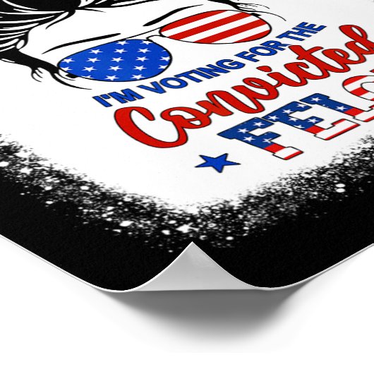 Bun ik stem op de veroordeelde misdadiger Trump Gi Poster (Hoek)