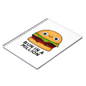 Bun In A Million Grappige Hamburger Woordgrap Notitieboek (Linkerzijde)