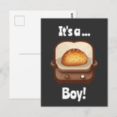 Bun in de oven Baby Gender onthullen uniek grappig Briefkaart (Voorkant / Achterkant)