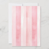 Bun in de oven Baby shower Croissant Coquette Kaart (Achterkant)