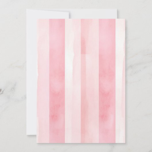 Bun in de oven Baby shower Croissant Coquette Kaart (Achterkant)