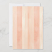 Bun in de Oven Baby shower Croissant Waterverf Kaart (Achterkant)