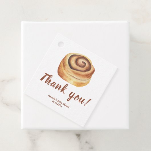 Bun in de oven Baby shower Dank u Bedankjes Labels (In situ)