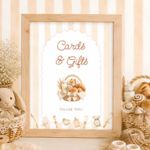 Bun in de Oven Baby Shower Kaarten en Cadeaus Poster