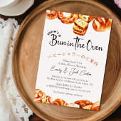 Bun in de Oven Baby shower Rustic Bakery Kaart