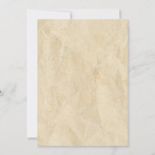 Bun in de Oven Baby shower Rustic Bakery Kaart (Achterkant)