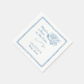 Bun in de oven Baby shower rustieke servetten (Hoek)