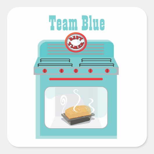 "Bun in de oven" Baby shower Stickers (Voorkant)