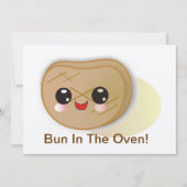 Bun in de Oven! baby shower Uitnodiging (Voorkant)