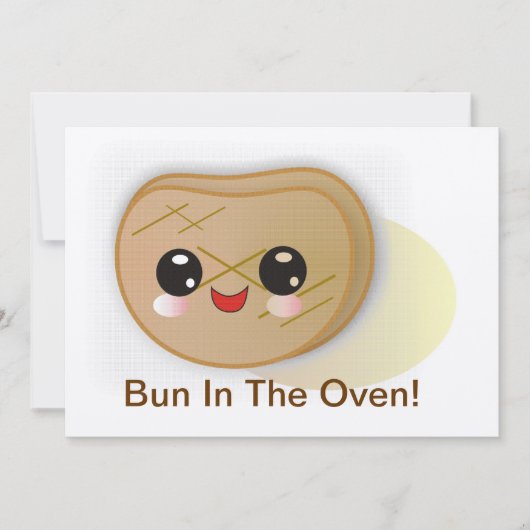 Bun in de Oven! baby shower Uitnodiging (Voorkant)