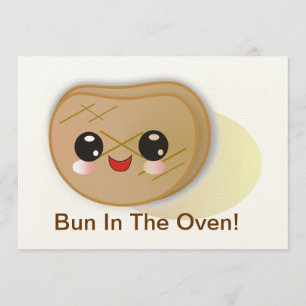 Bun in de Oven! baby shower Uitnodiging