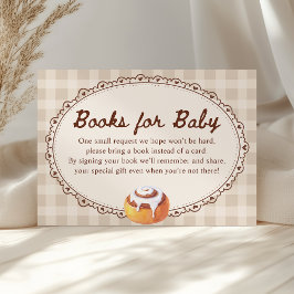 Bun in de Oven Bakery Baby shower Boeken voor Baby Informatiekaartje