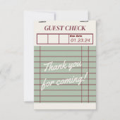 Bun in de oven bedankje bedankkaart (Voorkant)