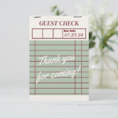 Bun in de oven bedankje bedankkaart (Staand voorkant)