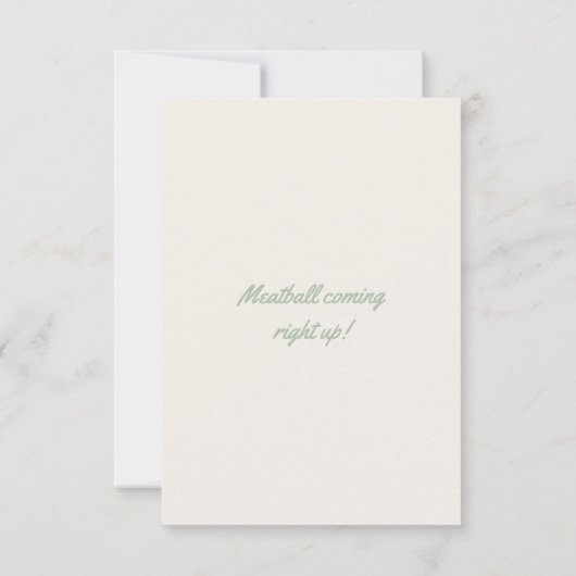 Bun in de oven bedankje bedankkaart (Achterkant)