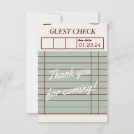 Bun in de oven bedankje bedankkaart