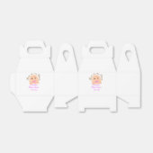 Bun in de oven beige dumpling baby shower roze br bedankdoosjes (Uitgevouwen)