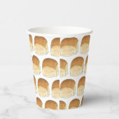Bun in de Oven Brood Dinner Rolls Baby shower Papieren Bekers (Rechts)