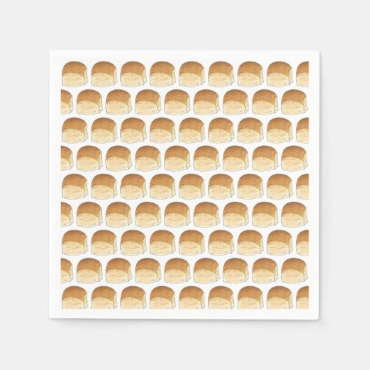 Bun in de Oven Brood Dinner Rolls Baby shower Servet (Voorkant)