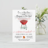 Bun in de Oven Burgers op het Baby shower van de G Kaart (Staand voorkant)