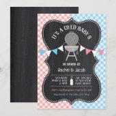 Bun in de Oven Gender onthulling Baby shower Invit Kaart (Voorkant / Achterkant)