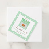 Bun in de oven genderneutraal Baby shower Bedankjes Labels (In situ)