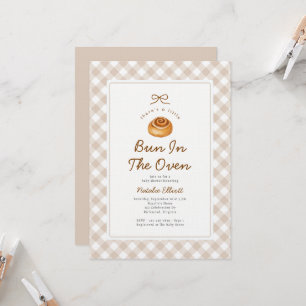 Bun In De Oven Geslachtsonzijdige Baby Shower Kaart