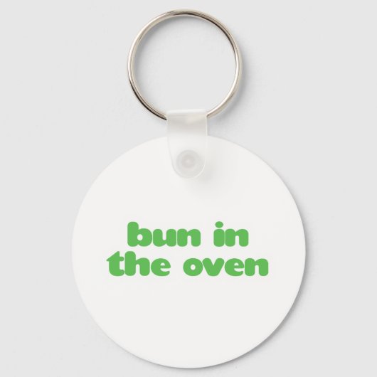 Bun in de Oven - groen Sleutelhanger (Voorkant)