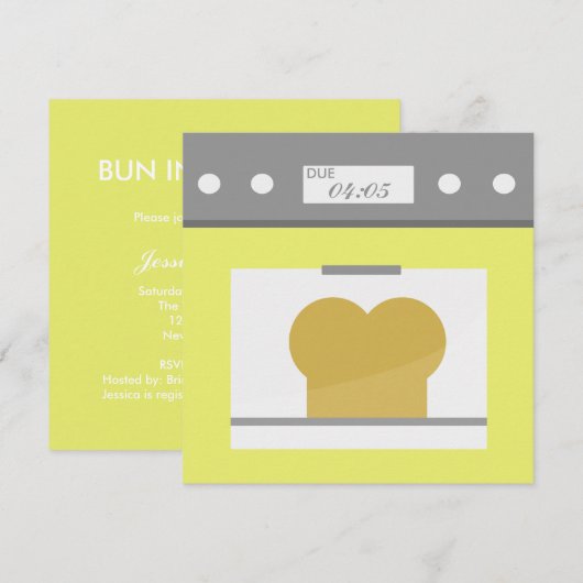 Bun in de Oven Kaart (Voorkant / Achterkant)