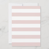 Bun in de oven meisje roze Baby shower door Mail Kaart (Achterkant)