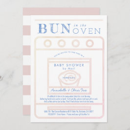 Bun in de oven meisje roze Baby shower door Mail Kaart