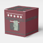 Bun in de oven party decor bedankdoosjes (Voorkant Zijde)