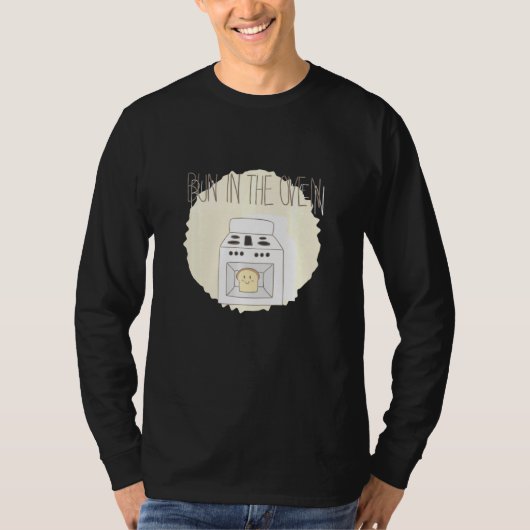 Bun In De Oven Zwangerschap Aankondiging Kleding T-shirt (Voorkant)