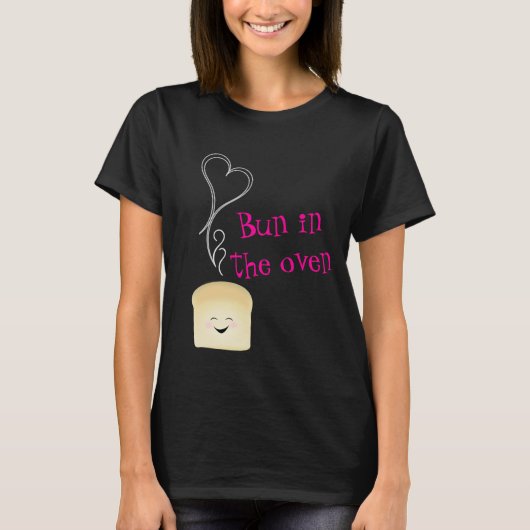 Bun in de roze roze kraamstraat van Oven T-shirt (Voorkant)